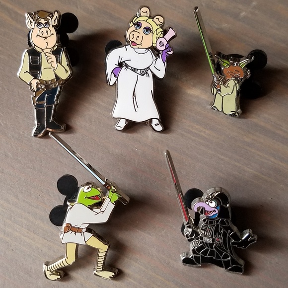 Disney Other - Disney Star Wars Muppets Pin Set of 5